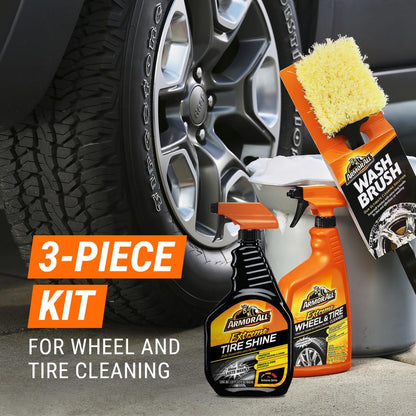 Armor All Car Tire Shine, One-Step Tire Shine Spray for Precise, Even Shine and Minimal Overspray, 2 Count
