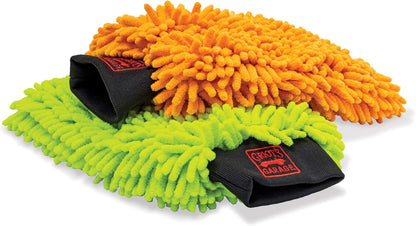 Griot's Garage Microfiber Wash Pads for Car Wash and Detailing, Soft and Ultra-Absorbent for Gentle Auto Cleaning, Machine-Washable, 8" x 10", Set of 2, 11290