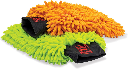 Griot's Garage Microfiber Wash Pads for Car Wash and Detailing, Soft and Ultra-Absorbent for Gentle Auto Cleaning, Machine-Washable, 8" x 10", Set of 2, 11290