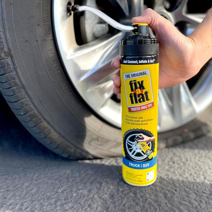 Fix-A-Flat S60420 Aerosol Emergency Flat Tire Repair and Inflator, for Standard Tires, Eco-Friendly Formula, Universal Fit for All Cars, 16 oz. (Pack of 1)