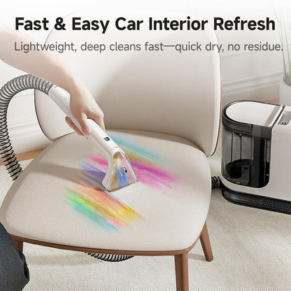Uwant Portable Carpet Cleaner with Steam& Hot Water 18Kpa Upholstery Cleaner Machine for Pets with Cleaning Tools& Solution Carpet Steam Cleaner for set of 1 Cars,Couch,Furniture