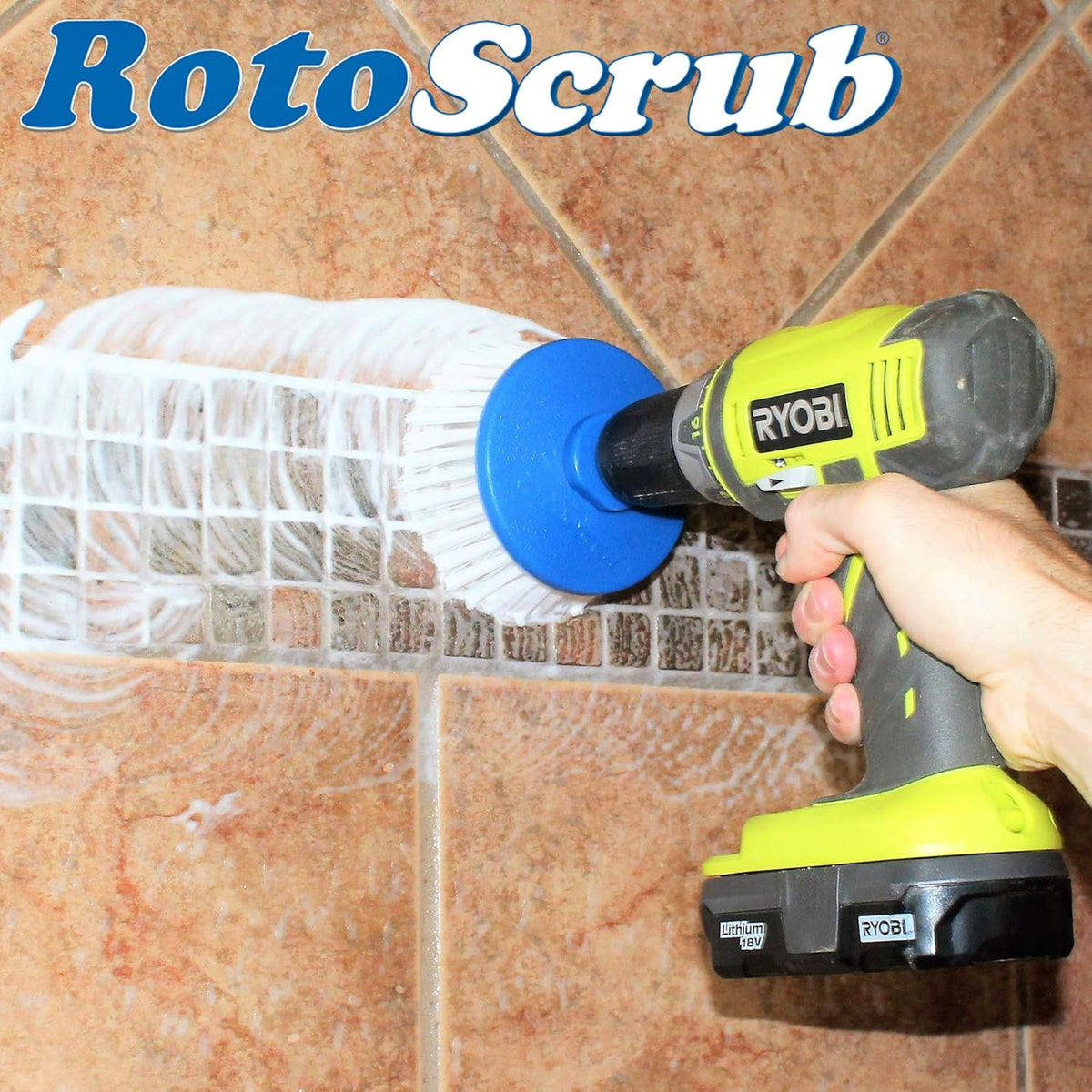 Long Reach Drill Brush Attachment, All Purpose for Car Tires, Wheels, Wheel Wells, Engine Bays, Exhaust Pipes, Running Boards, Hard to Reach Areas, with Heavy Duty Non-Scratch Nylon Bristles