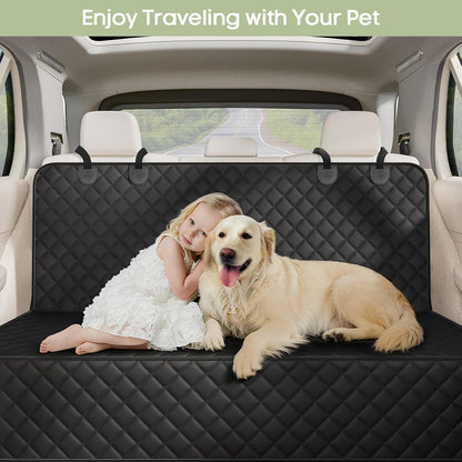 Dog Car Seat Cover, 2 Pack Waterproof Pet Front Seat Car Cover, Full Protection Dog Seat Protector with Side Flaps, Universal Size for Cars, Trucks, SUVs