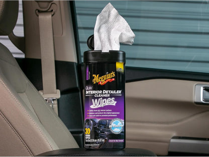Meguiar's Quik Interior Detailer Cleaner, Quick Detailer Spray Cleans And Refresh Car Interiors, Use On Plastics, Leather & Rubber, Dashboards, Trim In Cars, Trucks & Suvs - 24 Oz Spray Bottle
