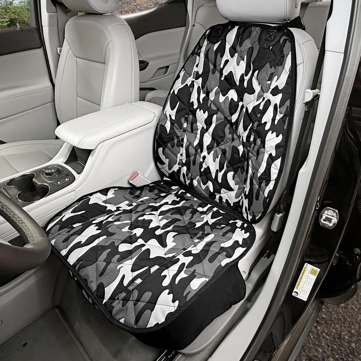 4Knines Car Seat Cover for Dogs – Durable Captains Seat & Front Seat Protector for Dogs, Waterproof, Non-Slip Car Seat Cover for Pets, Easy Install, Protects Vehicle from Dirt, Fur, Scratches (Black)