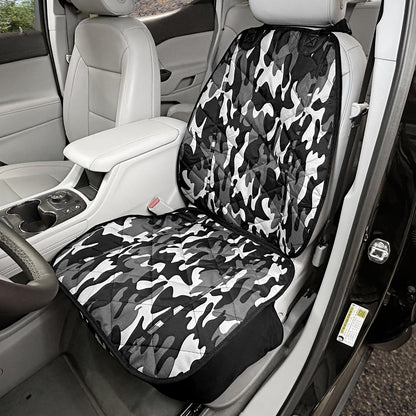 4Knines Car Seat Cover for Dogs – Durable Captains Seat & Front Seat Protector for Dogs, Waterproof, Non-Slip Car Seat Cover for Pets, Easy Install, Protects Vehicle from Dirt, Fur, Scratches (Black)
