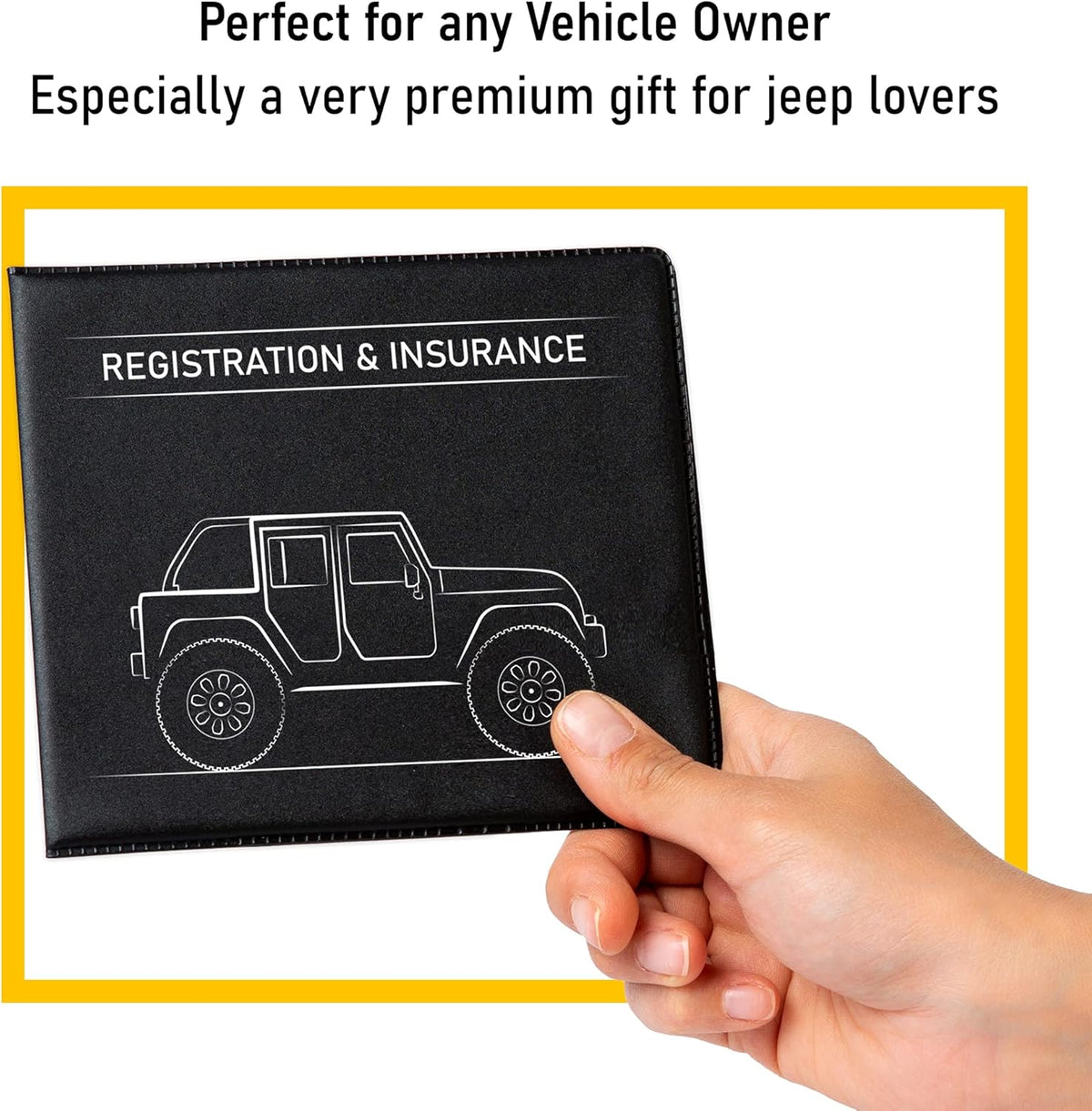 CANOPUS Car Registration and Insurance Holder, Car Document Holder, Vehicle Registration and Insurance Card Holder, Wallet for Auto, Trailer, Motorcycle, Truck, Vehicle Paperwork Organizer (2 Pack)