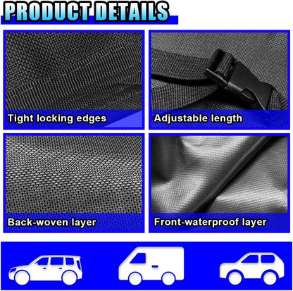 ZIMISI Car Cargo Liner for Dogs, Waterproof Non-Slip Dog Seat Mat, Anti-Scratch Rear Bumper Guard for Cars, Foldable Pet Cargo Cover, Universal Car Rear Trunk Accessories for Cars/SUVs/Trucks (Black)