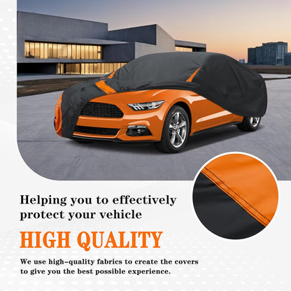 in Full Exterior Sedan Waterproof Car Cover All Weather, Waterproof,UV Resistant, Dustproof, and Snowproof Fit Toyota Camry,Tesla Model 3,Honda Accord,Nissan Altima,Kia K5 etc.Size A4