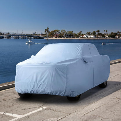 iCarCover 15-Layer Car Cover Waterproof All Weather | Premium Quality Car Covers for Automobiles, UV Protection, El Camino, Impala, Bel Air, Monte Carlo, Galaxie, Charger, Size C21 (See Size Chart) - Colors A