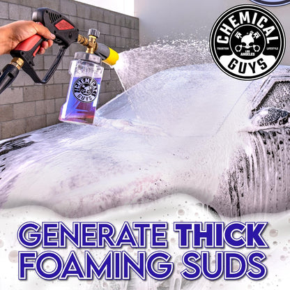 Chemical Guys Extreme Bodywash & Wax Foaming Car Wash Soap - Soap for Foam Cannons, Foam Guns, or Bucket Washes for Cars, Trucks, Motorcycles, RVs, and More, Grape Scent - 128 oz (1 Gallon)