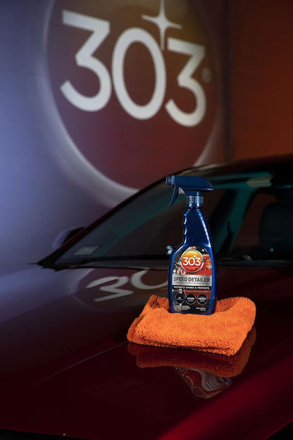 303 Products Speed Detailer - For All Exterior Automotive Surfaces - Instantly Shines And Protects Paint - Cleans Between Washes - UV Protection, 16 fl. oz. (30216CSR) Packaging May Vary