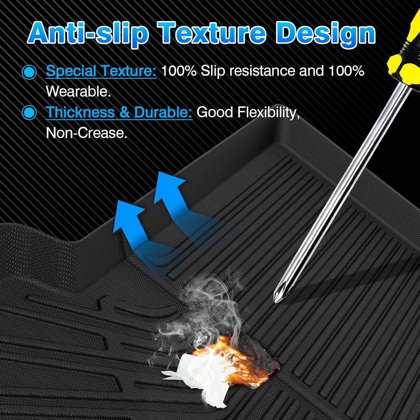 Rav4 Cargo Liner - Trunk Mat for Toyota RAV4 2019-2024 2025, All Weather Cargo Mat for rav4 Accessories, Heavy Duty (Fit for All Models)
