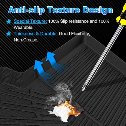Rav4 Cargo Liner - Trunk Mat for Toyota RAV4 2019-2024 2025, All Weather Cargo Mat for rav4 Accessories, Heavy Duty (Fit for All Models)