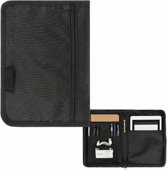 GLEAVI Car Glove Box Organizer, 9.4x6.9 Inch Heat-Resistant Oxford Vehicle Registration and Insurance Document Holder, Universal Auto Owners Manual Case with Full-Surround Zipper for Truck
