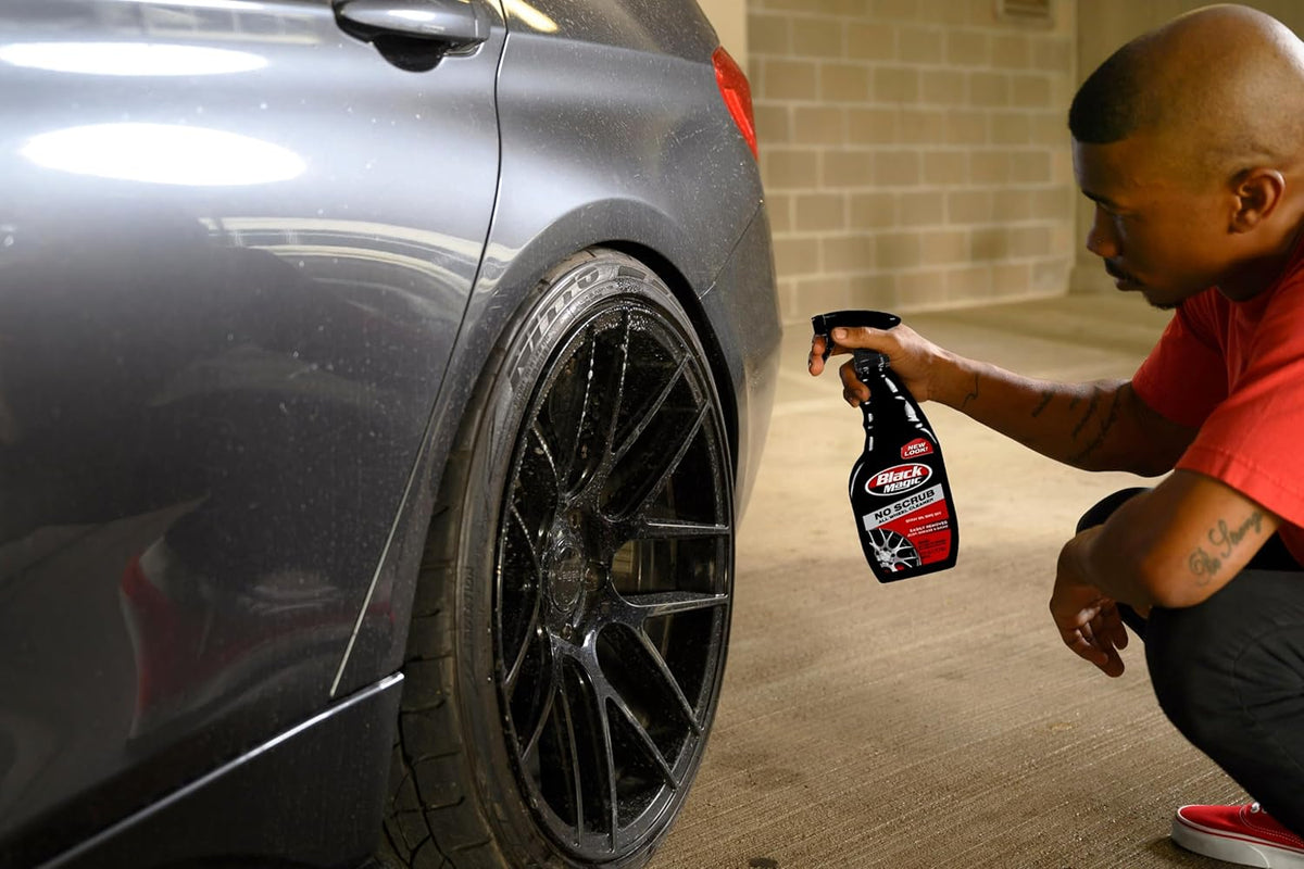 Black Magic 120218 No Scrub All Wheel Cleaner, 23 oz. (Pack of 2) - No Scrubbing Needed, Just Apply, Hose Off and Wipe for Clean Wheels Every Time