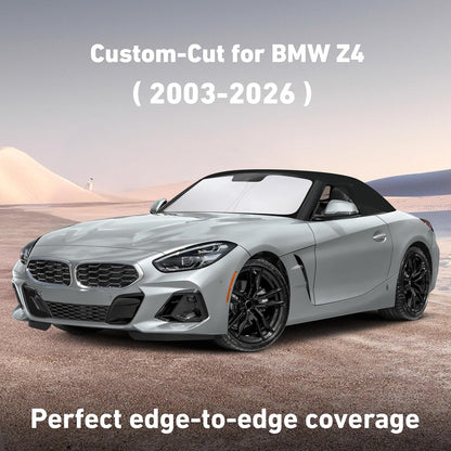 EcoNour Car Windshield Sun Shade | 2025 Upgraded Innovative No-Light-Pass Technology for Maximum Coverage | Foldable Sun Shade Keeps Your Vehicle Cool | Must-Have Car Accessories | Small (59" x 29") - Colors A