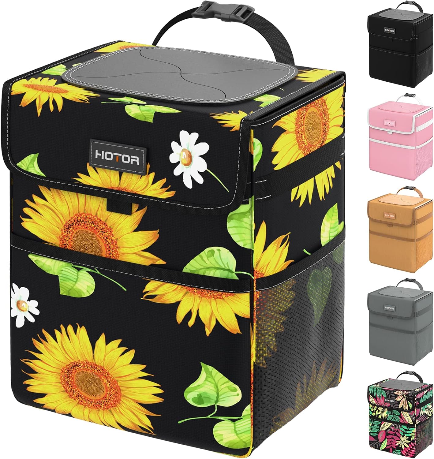 HOTOR Car Trash Can - Leak-Proof Car Organizer and Storage Bag for The Back/Front/Console of Any Cars,Sedans, SUVs & Trucks Easy-to-Install Car Accessory Interior