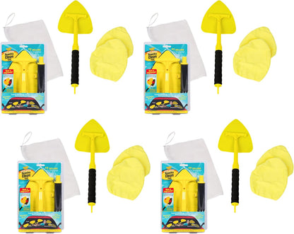 Invisible Glass 95160 Reach & Clean Windshield Cleaning Tool and Car Window Cleaner Tool for Interior and Exterior Auto Glass, Trucks, SUVs, RVs and Home Windows with 2 Microfiber Pads and Storage Bag
