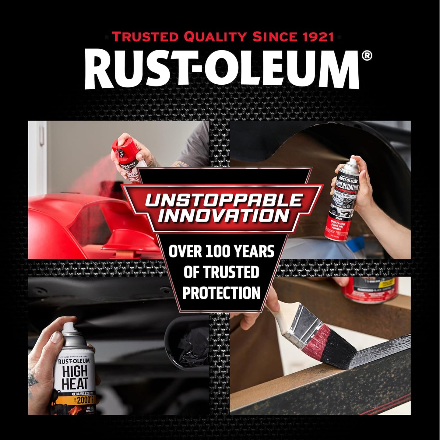 Rust-Oleum 248656 Professional Grade Rubberized Undercoating Spray, 15 oz, Black