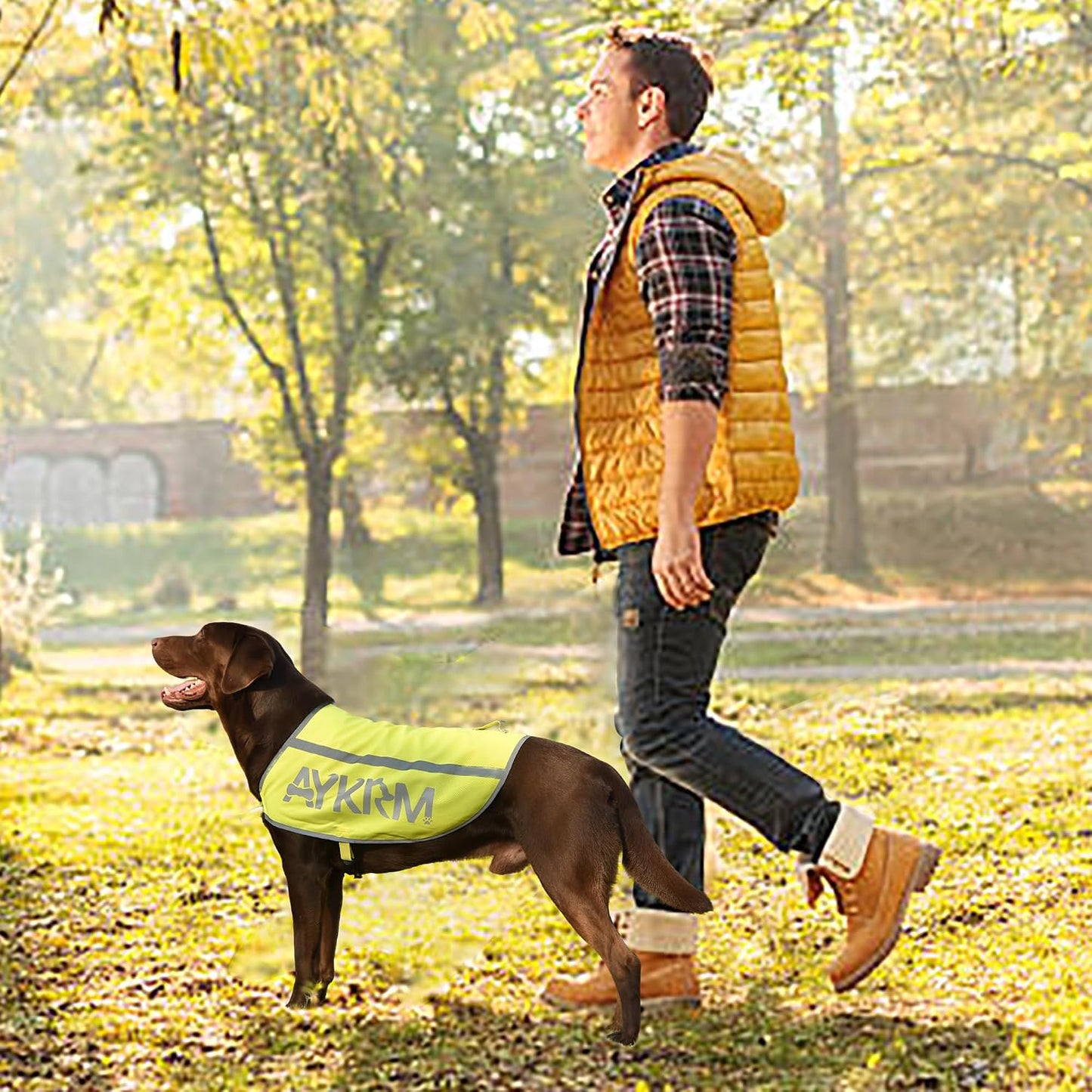 Pink Reflective Dog Vest for Large Breeds,High Visibility Dog Safety Vest Harness with Removable Bell Keep Safe from Hunting, Training & Cars Accidents