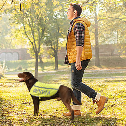 Pink Reflective Dog Vest for Large Breeds,High Visibility Dog Safety Vest Harness with Removable Bell Keep Safe from Hunting, Training & Cars Accidents