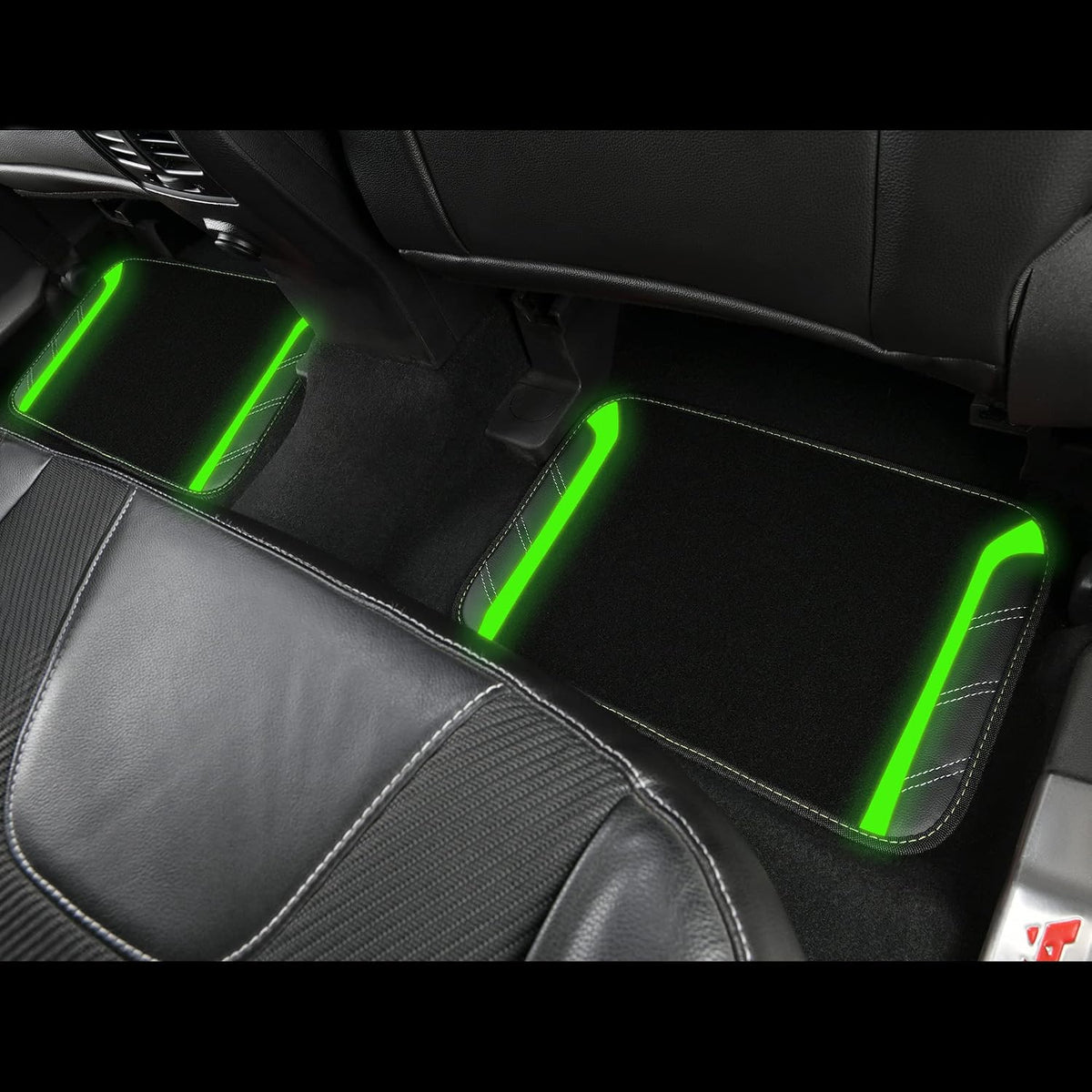 CAR PASS Air Mesh Leather Car Seat Covers Full Set, Waterproof Car Floor Mats, Sporty Steering Wheel Cover 14.5-15in, Universal Fits for 95% Cars Truck SUV (Black and Blue)