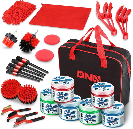 DNA MOTORING 4 Pack Car Cleaning Gels, Auto Detailing Tools Cleaning Putty Car Interior Cleaner Slime, Car Jelly Cleaner, Keyboard Cleaner, Car Cleaning Supplies, gifts for Men Women, TOOLS-00150