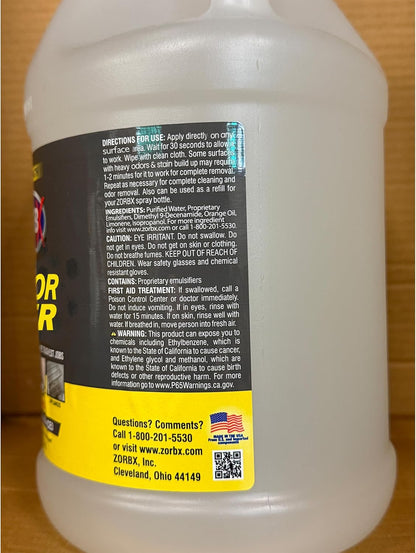 ZORBX Extra Strength Remover & Cleaner Spray 24 FL Oz – Scrub Free Formula - Bleach Free Stain & Smell Eliminator for Shower, Bathroom, Ceiling, Carpet, Cars, Walls & Wood