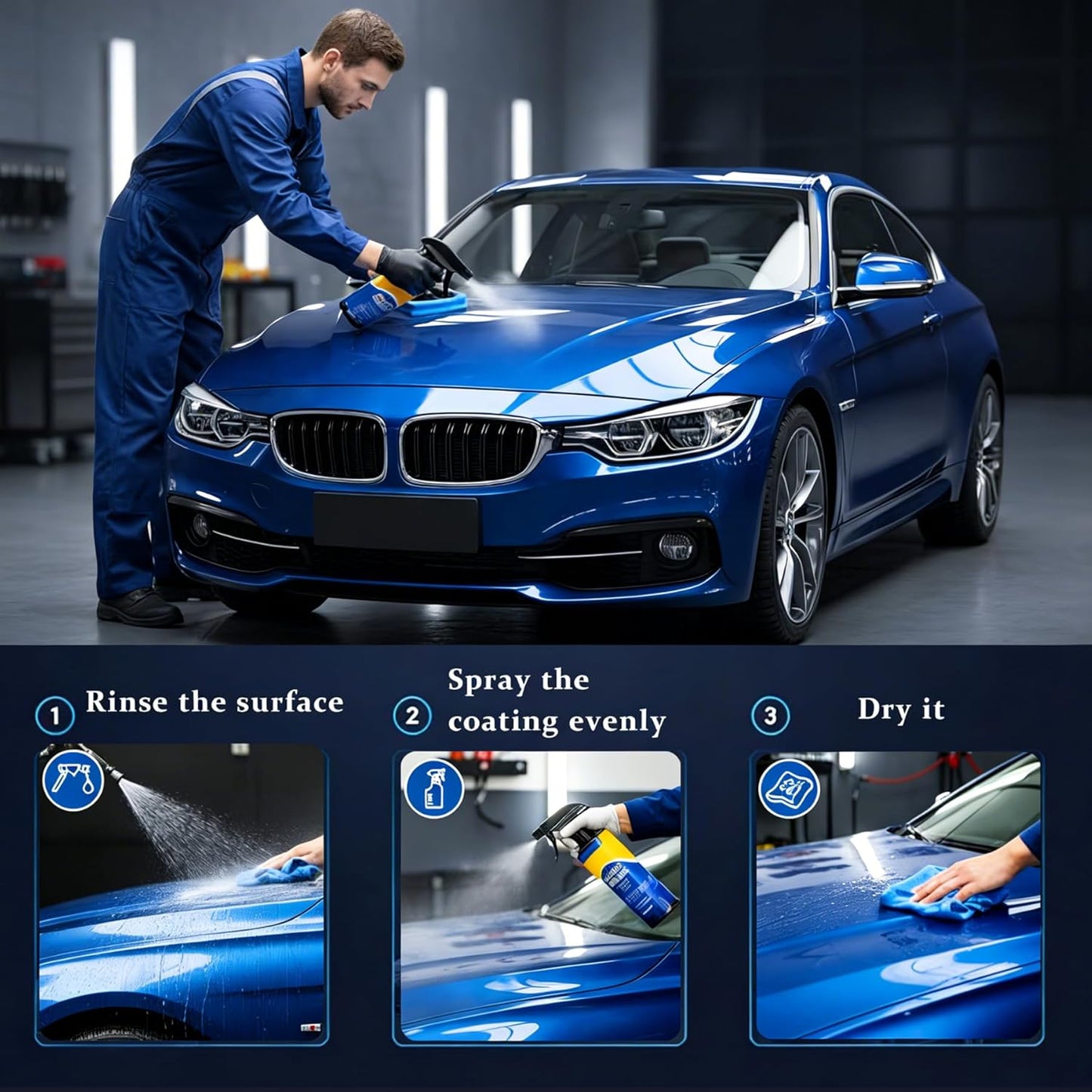Headlight Restoration Kit, Headlight Cleaner: Erase Yellowing & Oxidation Restores Clarity with Long-Lasting UV Shield Headlight Cleaner and Restorer kit, Advanced Car Headlight Restoration Kit