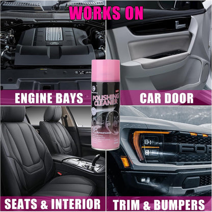DONKEYPRO Interior Car Cleaner & Polishing - Repels Dust & Staining, Restores & Protects Plastic, Vinyl, Leather, Dashboard - UV Guard, Anti-Aging, Exterior & Interior Car Detailer Spray (3 x 15oz)