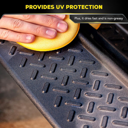 Meguiar's Ultimate Black Plastic Restorer - Give Yourself the Gift of Shine This Holiday Season and Enhance Faded Trim with Long-Lasting UV Protection - 12 Oz