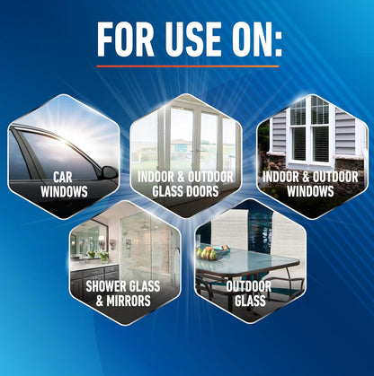 Unger Professional Streak-Free EasyGlide Glass Cleaner Concentrate, 12 oz, Ammonia-Free, Makes 8 Gallons of Solution, Safe for Tinted Windows, LOW-E, Windshields, and Mirrors