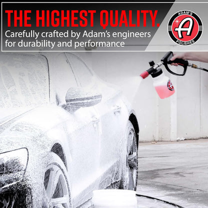Adam's Polishes Premium Foam Cannon - Soap Sprayer for Car Wash | Sprayer Cannister for Pressure Washer 1/4" Quick Disconnect