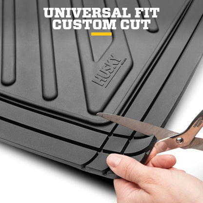 Husky Liners Uni-Fit | Universal Automotive Floor Mats | All Weather Protection for Cars, Trucks, Vans, SUV's | Easy Trim-to-Fit, Black, 4 pcs. - 51509