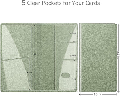 FINPAC Car Registration and Insurance Card Holder, Vehicle Glove Box Card Organizer Wallet Automobile Accessories for License