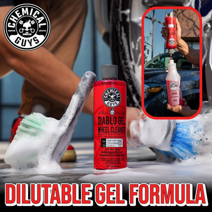 Chemical Guys Diablo Wheel Cleaner Spray - 2 Pack 16 oz Bottles, Safe on All Wheel & Rim Finishes, Sprayable Formula Removes Brake Dust, Dirt & Grime, Car Care for Trucks, SUVs, Motorcycles & RVs