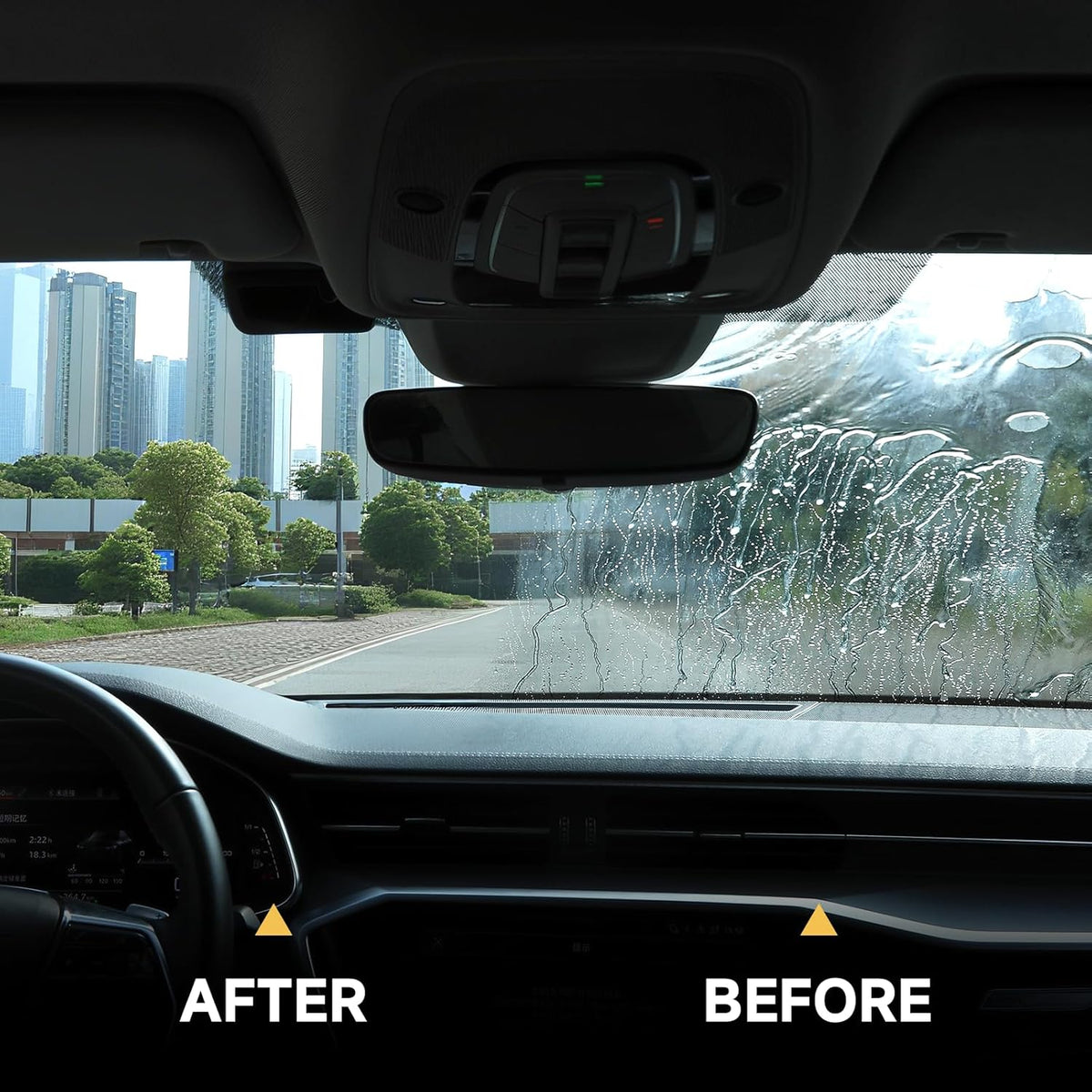 Toretark Car Ceramic Glass Coating Spray,Automotive Windshield Rain Repellent Glass Polish Protect, Long-Lasting Quick Dry Coat (3.38 fl oz +Towel)