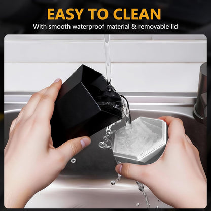 Car Trash Can with Lid - 2-Pack, Interior Accessories for Vehicles, Leakproof Garbage Can with 30 Detachable Trash Bags, Multipurpose Organizers and Storage Solutions for Home and Office
