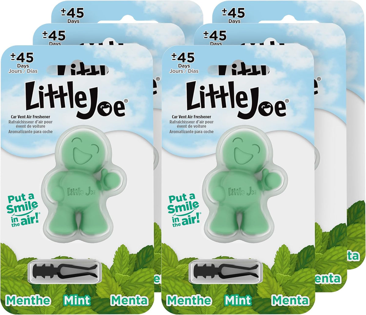 Little Joe 96401 New Car Scent Car Air Freshener Vent Clip, Fights Odors for up to 45 Days, Long-Lasting Freshness, Cute Car Odor Eliminator, Pack of 1