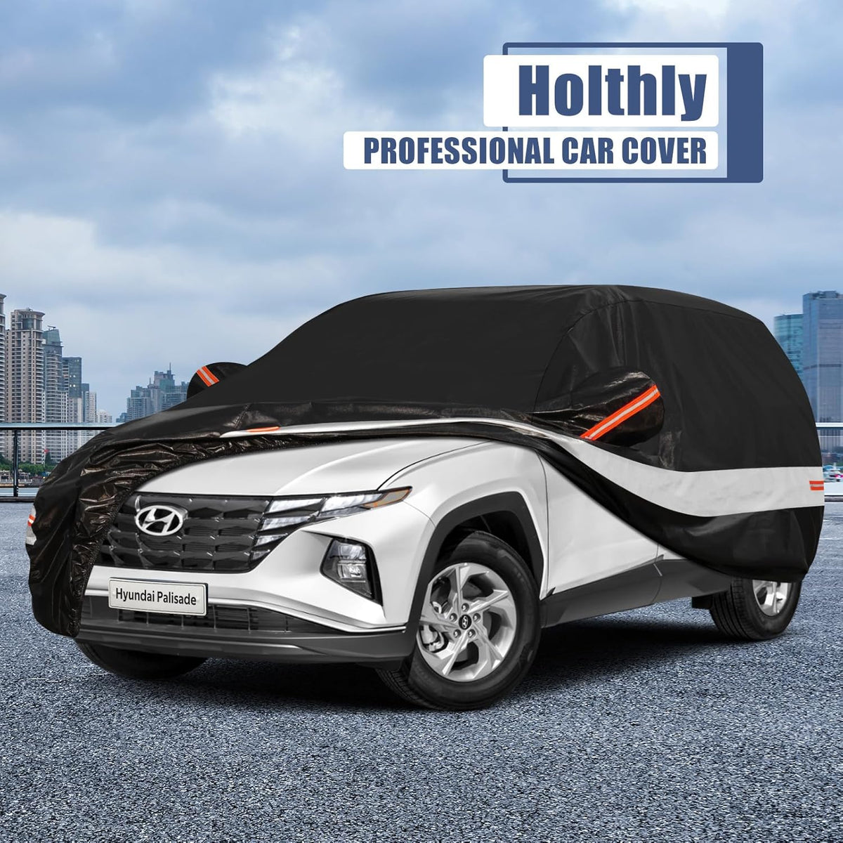 10 Layers Car Cover Custom Fit for Mercedes Benz C Class C250 C300 C43 C63 (1993-2026), Waterproof All Weather for Automobiles, Outdoor Full Cover Sun Dust Rain Protection with Cotton. Black - Colors B
