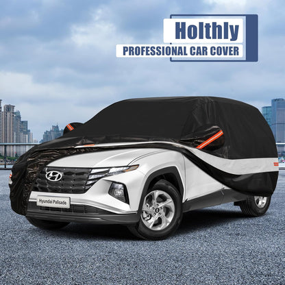 10 Layers Car Cover Custom Fit for Mercedes Benz C Class C250 C300 C43 C63 (1993-2026), Waterproof All Weather for Automobiles, Outdoor Full Cover Sun Dust Rain Protection with Cotton. Black - Colors B