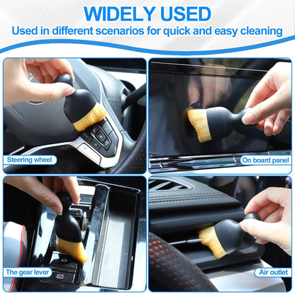 IPELY 3 Pack Large Microfiber Car Duster Exterior Scratch Free with Extendable, Car Duster Interior Multipurpose dust Cleaning