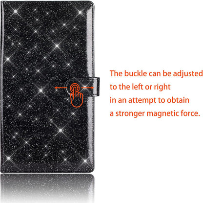 TOURSUIT Car Registration and Insurance Card Holder, Vehicle License Document Glove Box Compartment Organizer, Interior Car Accessories for Women Men (Carbon Fiber Black)