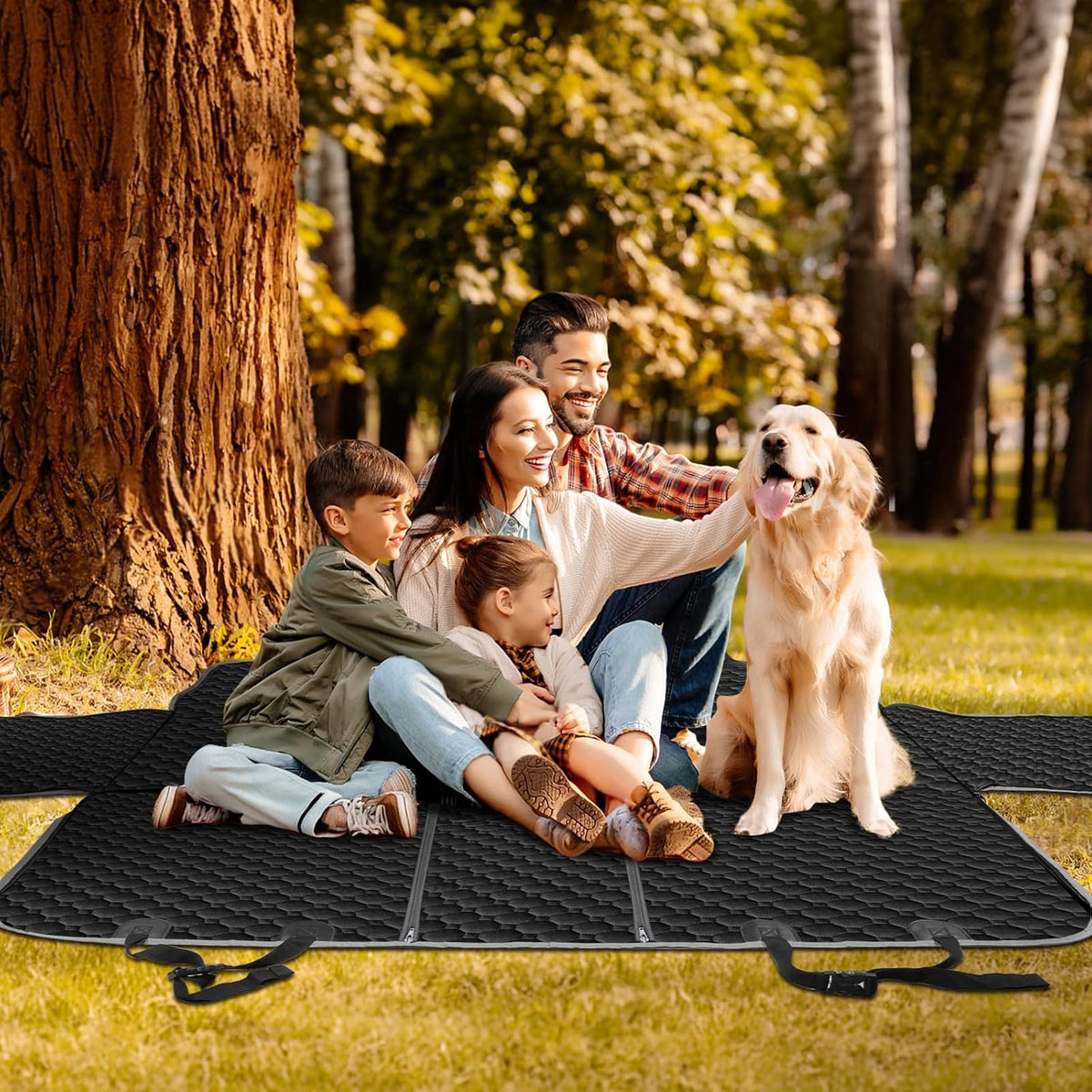 Mancro Dog Car Seat Cover for Back Seat, 2026 Upgraded 600D Heavy Duty Waterproof & Scratch-Resistant Dog Hammock for Car, Back Seat Pet Cover for Dogs with Sedan, Trucks and SUVs, Standard, Black