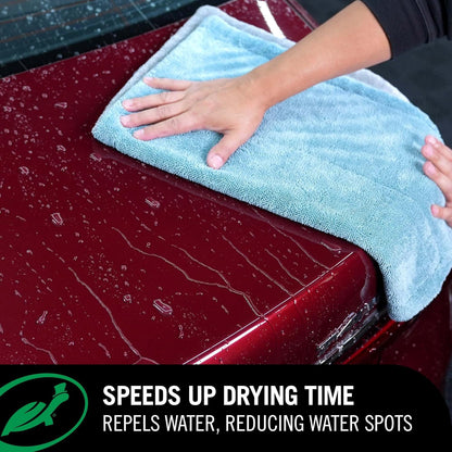 Turtle Wax 50834 1-Step Wax and Dry, Quick and Easiest Step to High Shine, for Cars, Trucks, Motorcycles and RVs, 26 oz. Double Pack with Microfiber Towel