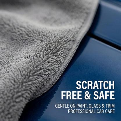 2 Pack Professional Large Microfiber Car Drying Towels (31" x 24"), Scratch Free, Lint Free, Highly Absorbent Quick Drying Towel Cloth for Cars, SUVs, RVs, Trucks Boats, Car Detailing