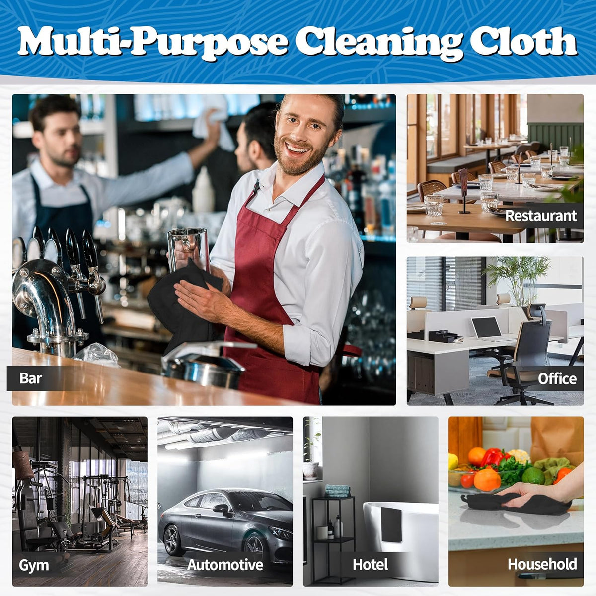 FIXSMITH Shop Towels, Pack of 200, Grey Microfiber Cleaning Cloth Bulk, Microfiber Towels for Cars, All-Purpose Absorbent Cleaning Rags, Dust Cloth for Automotive, Mechanic, Garage, 11.5 x 11.5 inch