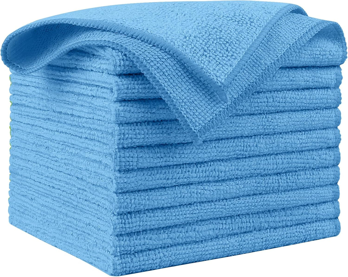 AIDEA Microfiber Cleaning Cloth, 50PK, Microfiber Towels for Cars, Premium Wash Cloths, Dusting Cloth Cleaning Rags, Absorbent Towels for SUVs, House, Kitchen, Window, Cleaning Supplies12×12"