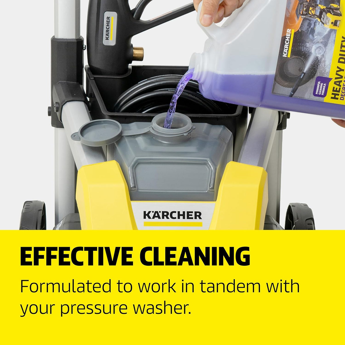 KÄRCHER Vehicle Wash and Wax, Pressure Washer Detergent, Cleans Cars, Bikes, Trucks, Boats and More, Highly Concentrated, Makes up to 40 gal of Cleaner